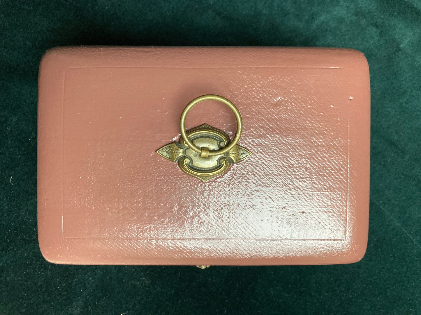 French Jewelry box tufted silk