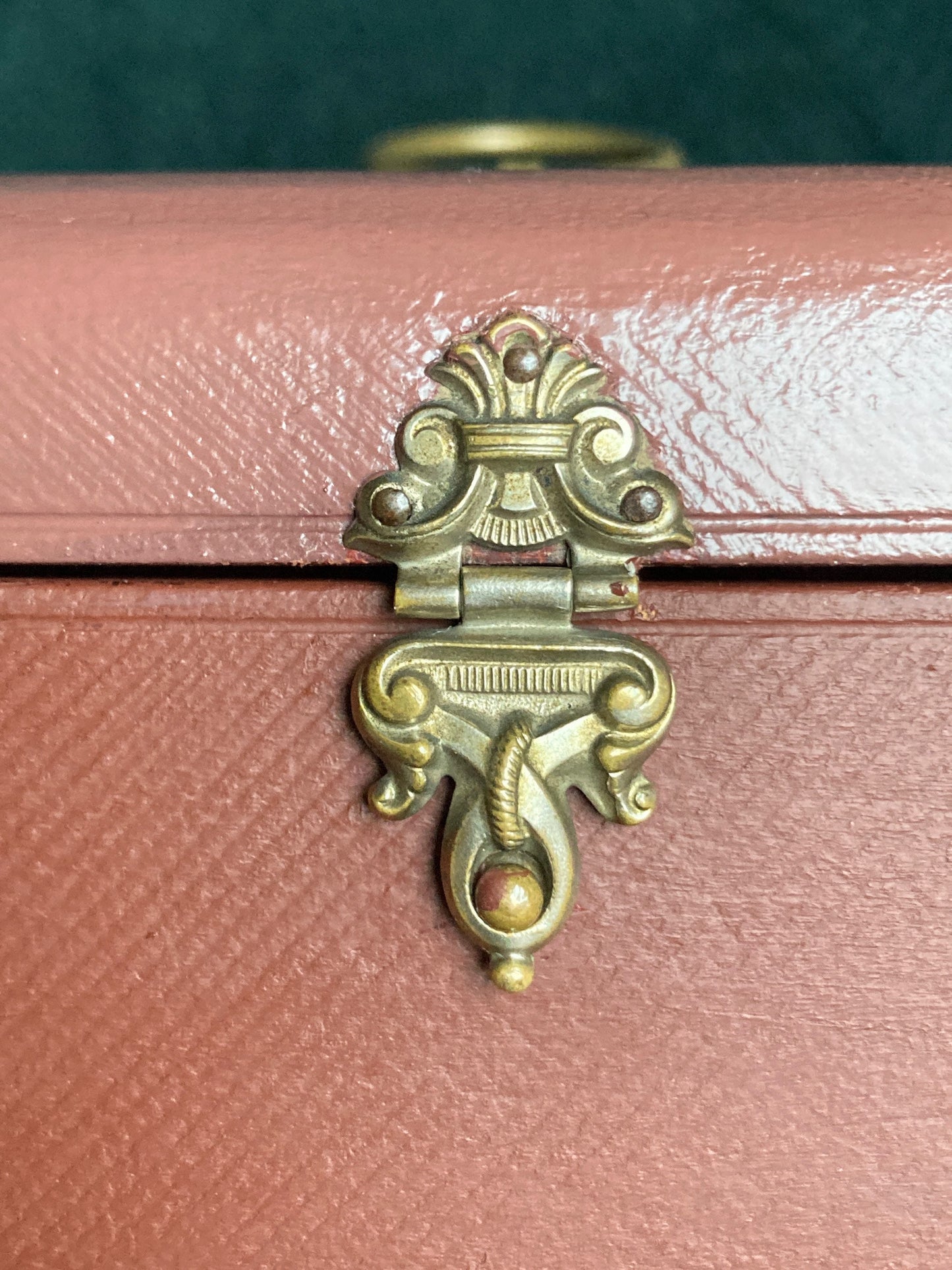 French Jewelry box tufted silk